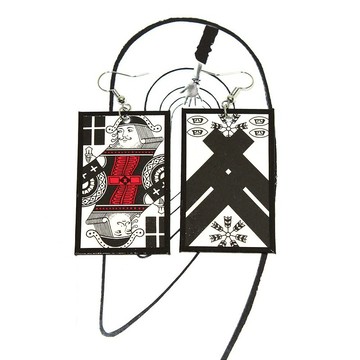 株札耳環 / 拾伍