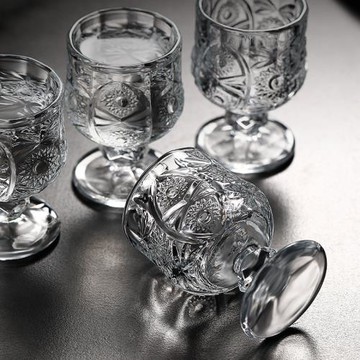 小號白酒杯套裝水晶家用分酒器酒盅玻璃一口杯小酒杯杯子輕奢家用