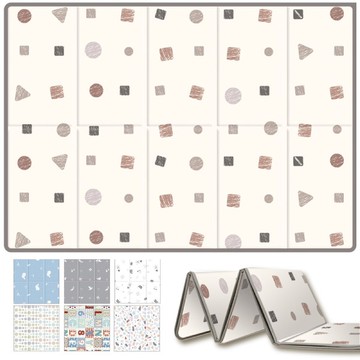 韓國 Sobble 無毒折疊兒童地墊140x200cm(8款可選)爬行墊|遊戲地墊