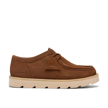 Clarks ORIGINALs-Meare Walla男款真皮米爾鬆糕袋鼠鞋(可樂棕色) CLM86499R