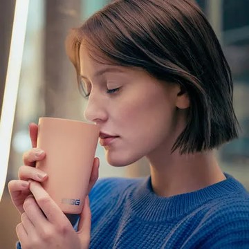 瑞士百年 SIGG Neso 陶瓷隔熱隨行杯 400ml -  珊瑚粉