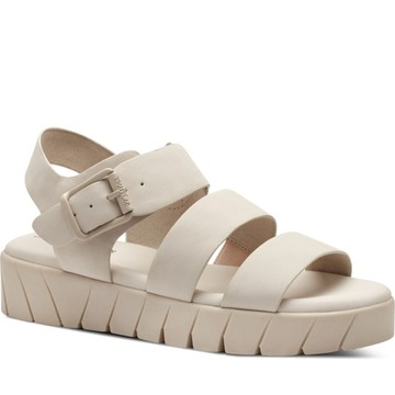 S.OLIVER BEIGE CASUAL OPEN SANDALS 米白色女款鞋子