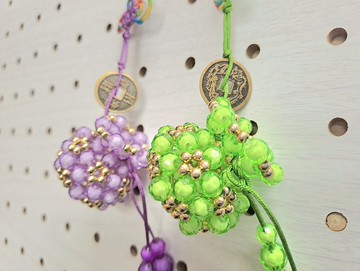 【慈光手作】造型串珠吊飾-聚寶袋