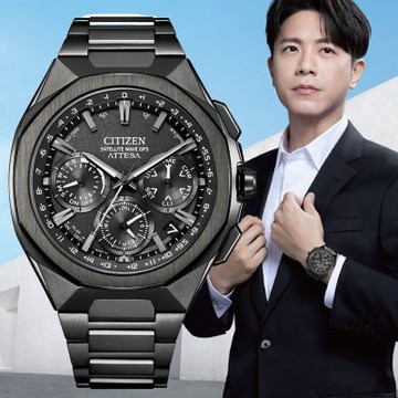 CITIZEN 星辰 GENTS 限量 韋禮安配戴 GPS 黑鈦 陶瓷圈 光動能 男錶 CC4105-69E 送禮 禮物 推薦