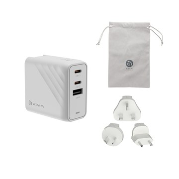 【亞果元素】P67 GaN 67W 三孔快速電源供應器-白色