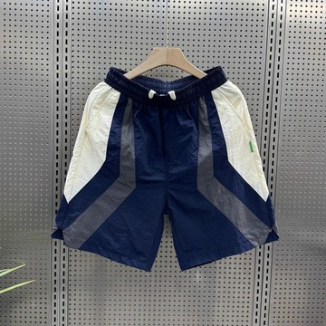 高品質男士潮牌中褲夏季速幹百搭舒適繫帶中腰五分褲寬鬆休閒短褲 大尺碼冰絲短褲 運動短褲 涼感短褲 男生寬鬆休閒短褲 跑步