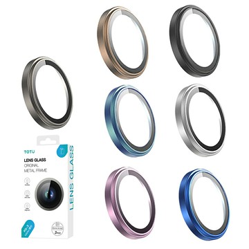 【現貨】TOTU 拓途 iPhone 16/16 Plus/16 Pro/16 Pro Max 鏡頭保護貼鋼化膜 鋁合金 金盾