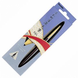 日本吳竹DU141-15C 萬年毛筆 漆調赤軸