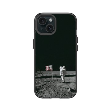 iPhone 15 Clear 酷墨灰 - NASA - Apollo 11 - Astronaut Aldrin On The Moon