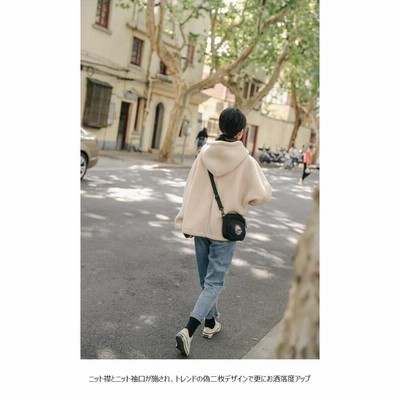 パーカー 厚手 レディース 冬パーカー プルオーバー フリースパーカー 偽二枚パーカー ゆったり フード付き 冬 パーカー フェイクレイヤードカジュアル 雰囲気 パーカー 厚手 レディース 冬パーカー プルオーバー フリース