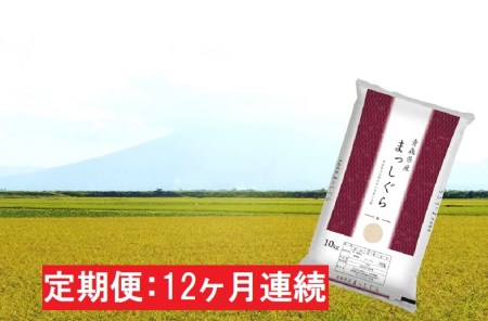 青森県産 一等米・まっしぐら10kg（精米）×12回