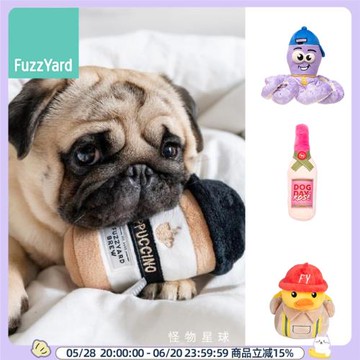 Fuzzyard狗狗毛絨玩具八爪魚鴨子寵物發聲帶響紙緩解焦慮芙滋雅