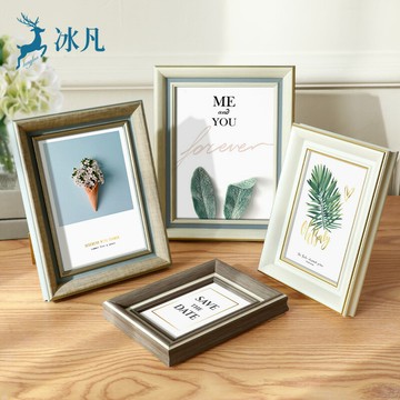 相框擺臺5寸10寸洗照片做成相冊畫框掛墻定制實木質【不二雜貨】