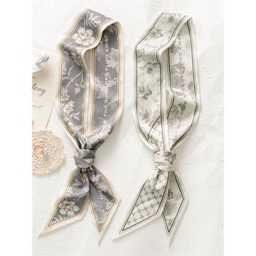 山野朝云花霧~Date 35th原創絲巾小長條細窄編發綁包包絲帶腰帶