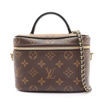 LOUIS VUITTON LV 路易威登 Vanity PM 兩用包 棕色 原花帆布 M45165 【二手名牌BRAND OFF】