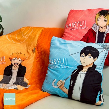 排球少年-兩用抱枕毯