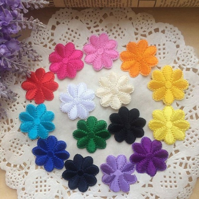 ワッペン 10個セット アップリケ フラワー 花 手芸 刺繍 クラフト Diy 可愛い おしゃれ ピンク レッド ブルー 通販 Lineポイント最大0 5 Get Lineショッピング