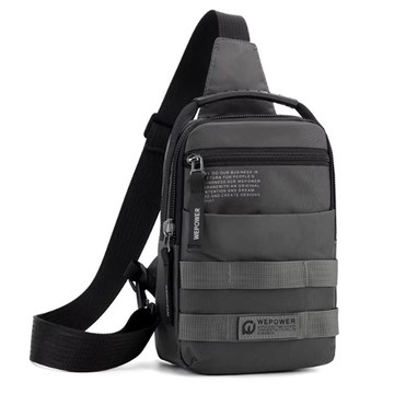 WEPOWER 戶外休閒胸前單肩包 16x9x23cm『顏色隨機』26-26011戶外 露營 登山 健行 休閒 時尚 出國 旅遊 運動