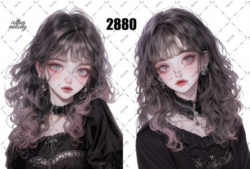 original sticker no.2880 人物貼紙 原創貼紙 原創人物貼紙 裝飾貼紙 cotton melody