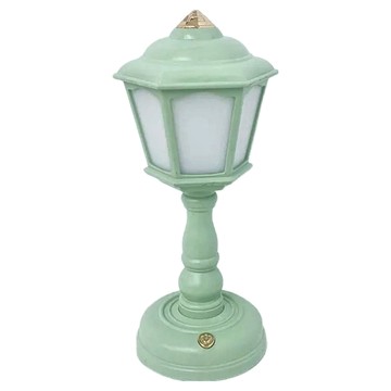 MYUMYU 沐慕家居 三段式調節復古小夜檯燈 USB插孔充電  路燈綠色