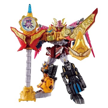 BANDAI 盒玩 MINIPLA 暴太郎 鬼退神 虎龍攻神 究極大合體套裝組 組裝模型  1個