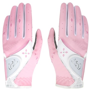 PGM Golf 女款PU皮高爾夫手套 PG008  1套  17cm  粉色