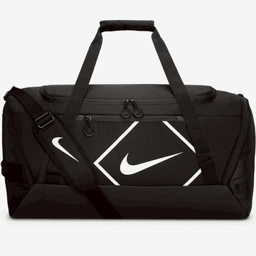 【NIKE耐吉】Diamond經典黑色重裝訓練袋行李包大容量大型行李袋裝備袋多收納側背肩背手提行李登機包旅行包運動袋(N1012175091OS/IB3163091)天秤座生日 男朋友禮物 情人節禮物