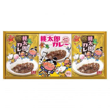 送料無料　甘口・中辛セット 桃太郎カレー 3P MTB-15（同梱・代引不可）