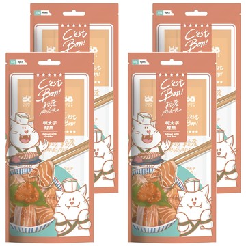 nu4PET 陪心寵糧 C'est Bon 輕奢肉泥泥  明太子鮭魚  48g  4包