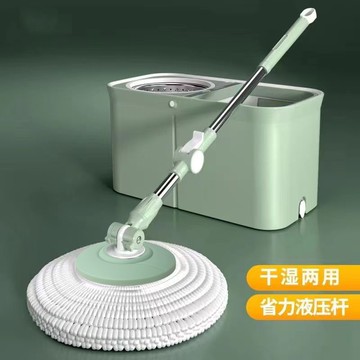 拖把 加大加厚家用旋轉拖把干濕兩用免手洗平板拖把桶甩干懶人拖地神器