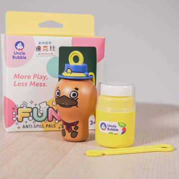 【親子天下ｘ安可堡】動物警探達克比不灑泡泡瓶