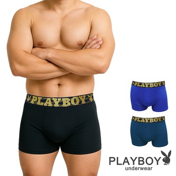 PLAYBOY｜涼感透氣網眼四角內褲 平口內褲