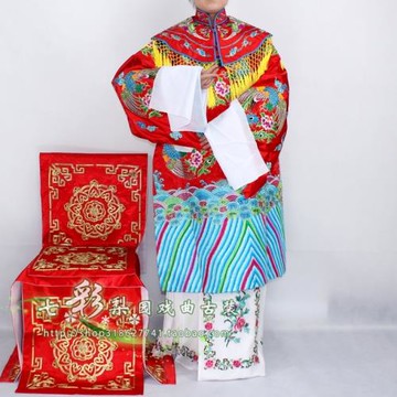 七彩梨園新款花旦戲曲用品皇后貴妃娘娘裝服公主袍均碼十團鳳女蟒