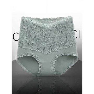 高腰收腹女士性感蕾絲內褲女純棉抑菌底檔透氣大碼提臀塑形三角褲