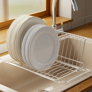 YOUFONE LIFE 不鏽鋼摺疊瀝水架/碗盤瀝水折疊架