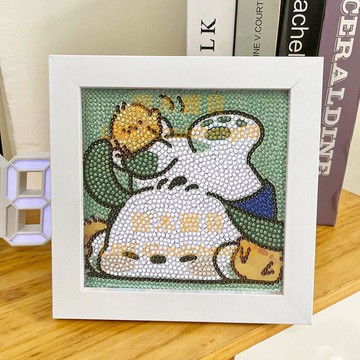 動漫鉆石畫 兒童手工diy高級感帶框水晶粘貼畫禮物動漫【雲木雜貨】