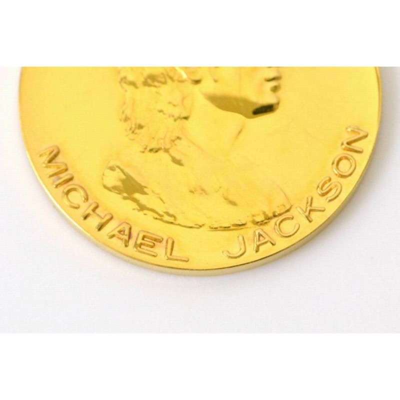 本物 Michael Jackson マイケルジャクソン 18K YG コイン 金貨 メダル 