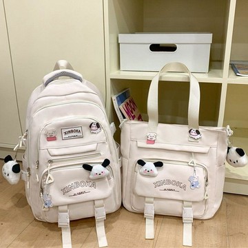 隔日達🔥日系兒童書包 可愛風女生上學包 初高中生揹包 防潑水旅行包 韓版工裝書包 減壓減負大學生書包 大容量雙肩揹包