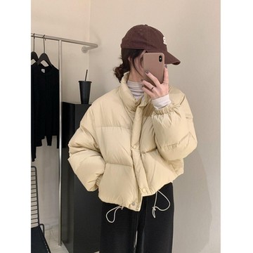 [米蘭精品] 羽絨棉外套夾棉夾克-保暖韓系小個子短款女外套6色m1ae23