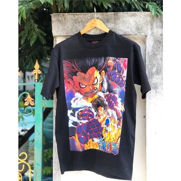 萬千好物！還原重磅直噴！路飛黑胡子二次元美式高街短袖T恤寬松