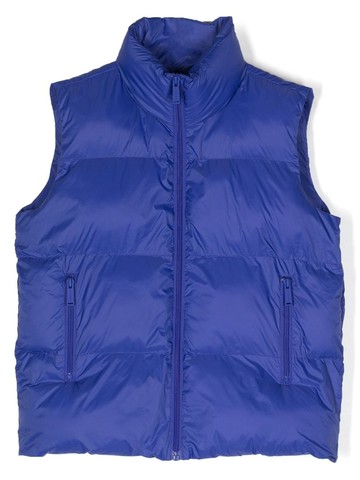 Dsquared2 Kids - logo-print padded gilet - kids - Nylon/Nylon/Polyester - 6 yrs - Blue