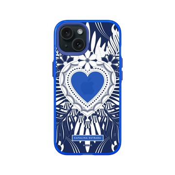 iPhone 15 Clear 激光藍 - Catalina Estrada - Blue Heart
