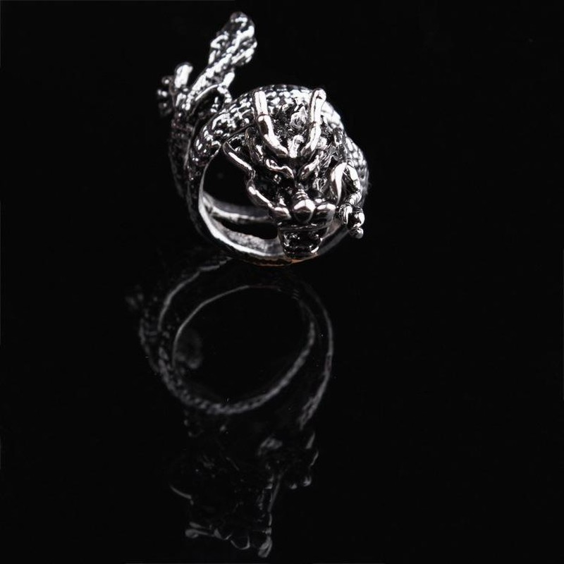 ドラゴンモチーフ シルバーオープンリング 【公式通販】