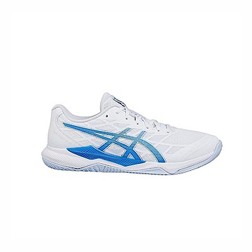 Asics Gel-tactic 12 2E [1073A071-103] 男女 排球鞋 寬楦 室內運動 穩定 白 藍