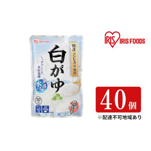 ふるさと納税 宮城県 大河原町 おかゆ　白がゆ250g×40個