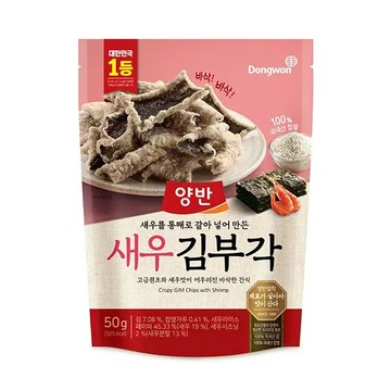 YangbanGim Crispy Seaweed Chips with Shrimp 50g