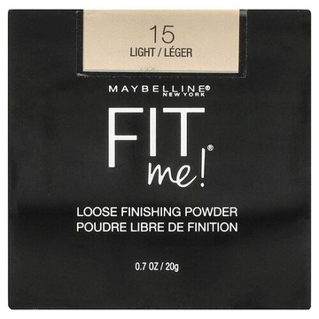 Maybelline, Fit Me 系列，散粉，15 號偏白色，0.7 盎司（20 克）