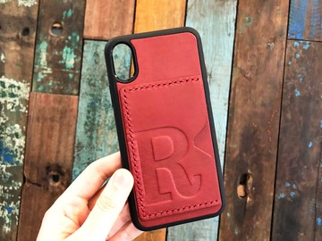 頭文字 皮革咭位手機殻 DIY材料包 iPhone17 Air Plus Xs Max XR