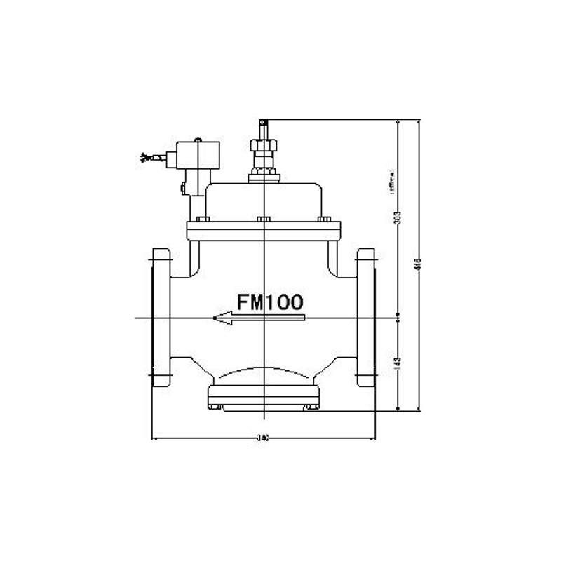 FMバルブ製作所【FM電磁弁 PS-1型 100A DC24/AC24V】手動開閉弁付 通電「開」 取付タイプ(フランジ型) 本体材質(鉛レス青銅)  通販 LINEポイント最大0.5%GET LINEショッピング