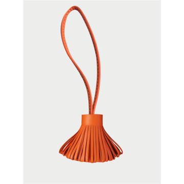 H家小草裙掛件真皮手縫包包掛飾流蘇羊皮掛繩鉑金菜籃子包掛飾潮